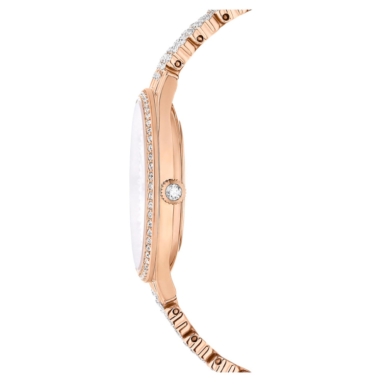 Attract watch Swiss Made, Metal bracelet, Rose gold tone, Rose gold-tone finish
